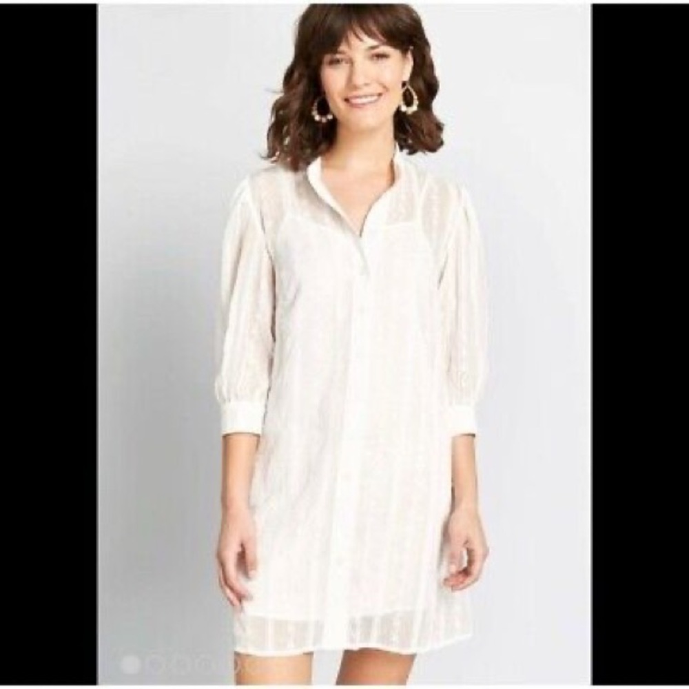 Modcloth Lace sheath dress white 1XL